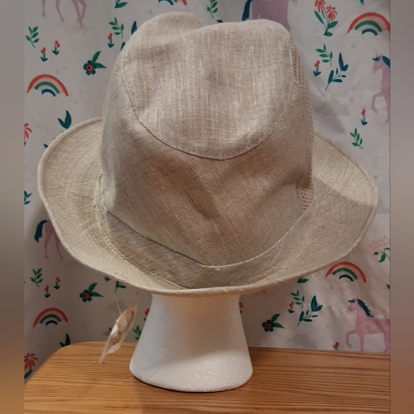 NWT Henschel Cream Italian Linen Mesh Lightweight Unisex  display picture 3